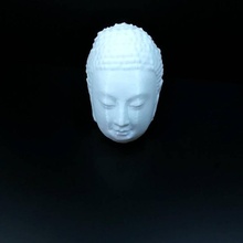 Buda cabeza hueco jardín lámpara escultura estatua museo mezclador malla escanear 123d captura 3d MET3D metmuseum reunió 3d print model - Mito3D
