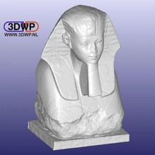 sphinx hatshepsut 3d scan education egypt museum met meshmixer b9creator ancient 123dcatch 123d catch 3d print model - Mito3D