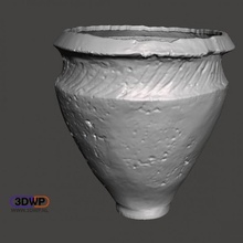 canwick bronze age ceramic urn 3d scan education sculpture vase museum replica lincoln meshmixer oliver laric 3d print model - Mito3D
