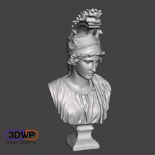greek bust 3d scan dea roma goddess rome education athena god greece mythology sculpture statue atlas artec art 3d print model - Mito3D