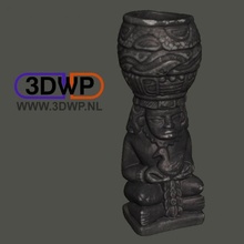 aztec sculpture statue 3d scan education art museum replica 3d print model - Mito3D