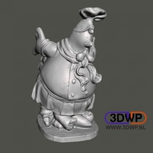 Hähnchen Figur Statue 3d Scan Tier Vogel Skulptur Flasche Halter Unterstützung 3d print model - Mito3D