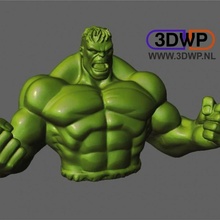 hulk scultura statua 3d scansione fan arte meraviglia meshmixer i fumetti Einscan S Shining3d 3d print model - Mito3D