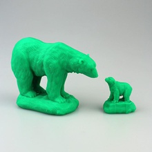 osos polares hielo fan art 3d print model - Mito3D