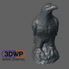 Aigle sculpture statue 3d analyse éducation animal meshmixer 123d capture 3d print model - Mito3D