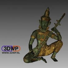 indian god sculpture scan statue 3d artec scanner 3d print model - Mito3D