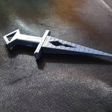 pontudo punhal jóias faca 3d print model - Mito3D