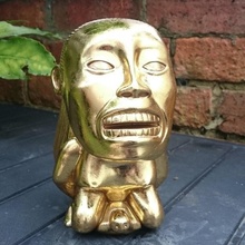 Chachapoyan Fruchtbarkeit Idol Indiana Jones Ventilator Kunst Gold Stütze 3d print model - Mito3D