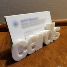 literal negócio cartas suporte jardim titular cartão escrivaninha visitas cartões negócios 3d print model - Mito3D