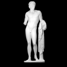 estatueta jovem homem Varredura figura escultura estátua Peru mármore 3d print model - Mito3D