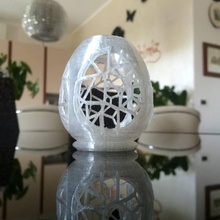 voronoi huevo lámpara jardín tinkercad tinkercadaaster 3d print model - Mito3D