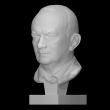 carl bl mel 1893 - 1976 scan bust head portrait sculpture sculptor blumel 3d print model - Mito3D