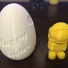 astronauta huevo jardín tinkercad 3d print model - Mito3D