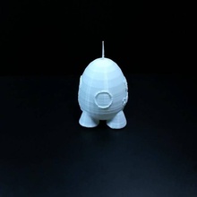 egg rocket & garden tinkercad 3d print model - Mito3D