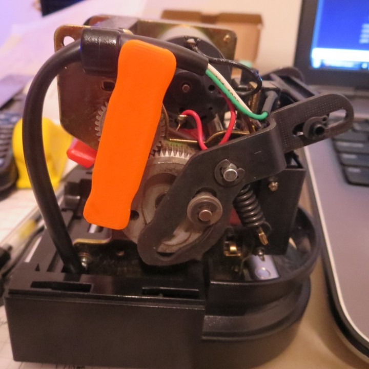 espoluela eléctrico engrapadora engranaje llave repuesto partes 3D print model - Mito3D
