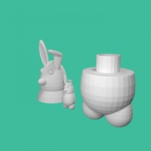 tavşan tinkercad 3d print model - Mito3D