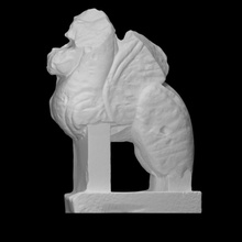 winged lion sphinx scan ancient sculpture statue wings berlin italy altes nenfro 3d print model - Mito3D