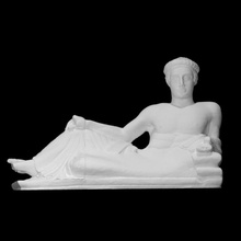 cinerario urna reclinabile giovane uomo scansione figura scultura statua calcare Berlino Italia Altes 3d print model - Mito3D