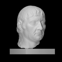 ritratto testa uomo scansione arte fallimento scultura calcare Berlino Italia Altes 3d print model - Mito3D