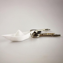 paperboat Anahtarlık moda aksesuar anahtar tekne zincir kolay kağıt nosupport mmfacademy origami 3d print model - Mito3D