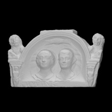 tombstone gaius volumnius wife scan sculpture couple berlin italy altes 3d print model - Mito3D