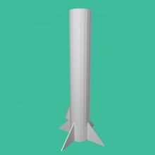 aj model rocket tinkercad 3d print model - Mito3D