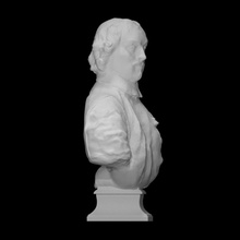 venetian ecclesiastic scan bust sculpture statue marble 3d print model - Mito3D