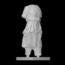 drapé torse Artémis analyse corps romain sculpture statue femme marbre 3d print model - Mito3D