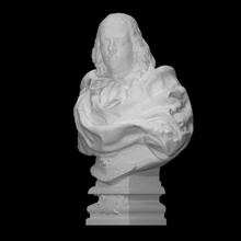 cosimo iii de' medici 1642-1723 grand duke tuscany scan bust man portrait sculpture statue marble florence italy 3d print model - Mito3D