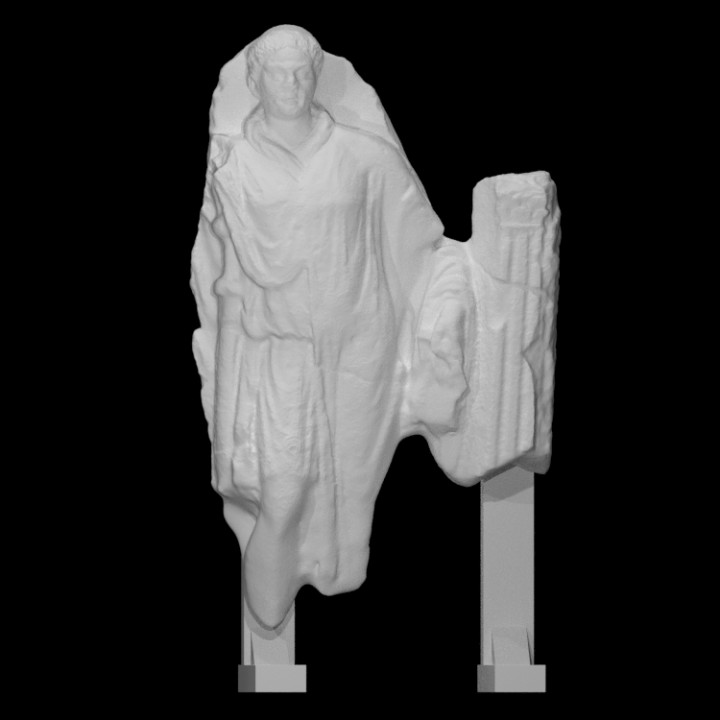 stone figure soldier scan man roman statue sculptrue 3D print model - Mito3D
