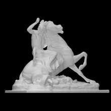 moment péril analyse bats figure sculpture statue cheval 3d print model - Mito3D