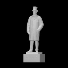 carl frederik tietgen scan figure man portrait sculpture statue 3d print model - Mito3D