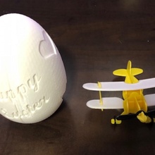 hinge easter egg tinkercad 3d print model - Mito3D