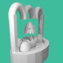 anatra uovo Tinkercadeatter tinkercad 3d print model - Mito3D