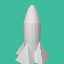 foguete navio tinkercad 3d print model - Mito3D