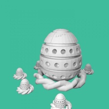 easter egg challenges tinkercad 3d print model - Mito3D