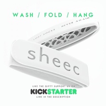 wsh fld sock clip sheecs fashion & accessories gadget idea solution laundry socks sucks 3d print model - Mito3D