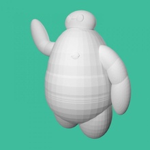 easter egg - big hero 6 tinkercadeaster tinkercad 3d print model - Mito3D