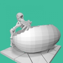 squelette Oeuf tinkercad 3d print model - Mito3D