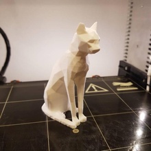 poly british museum cat education lowpoly filter nash miles 3d print model - Mito3D