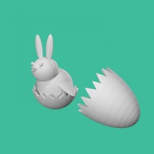 easter chick tinkercad