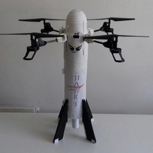 cerniera razzo drone aka atterraggio verticalmente miliardario gadget elettronica Fai armadillo spinta progetto sbarcare cavalletta controllo prototipo spacex aerodinamica lancio missilistica 3d print model - Mito3D