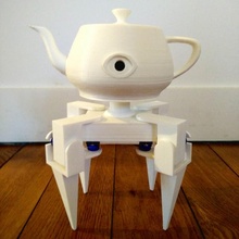 eyepot creepy robotic teapot gadgets & electronics 3d print model - Mito3D