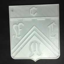 escudo del clube ferro carril oeste ventilador arte 3d print model - Mito3D