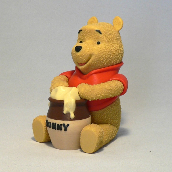 Winnie pooh fan arte orso cartone animato 3D print model - Mito3D