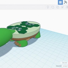 tartaruga Páscoa ovo tinkercad 3d print model - Mito3D