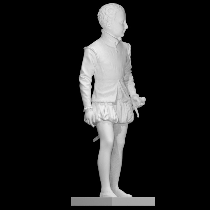 Henry iv França criança Educação rei escultura bronze francês estatueta neoclássico trovador IV 3D print model - Mito3D