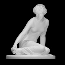 Nymphe Salmacis Scan weiblich Skulptur Marmor nackt bosio Hermaphroditos 3d print model - Mito3D