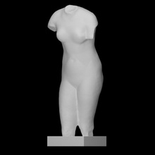 torso venus scan body roman sculpture statue woman marble aphrodite florence italy 3d print model - Mito3D