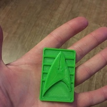 star trek discovery senior cadet badge fan art startrekdiscovery 3d print model - Mito3D